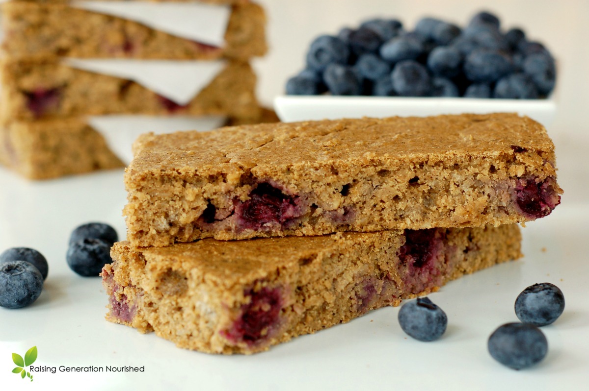 Blueberry Breakfast Bars :: Gluten, Nut, & Refined Sugar Free // Raising Generation Nourished