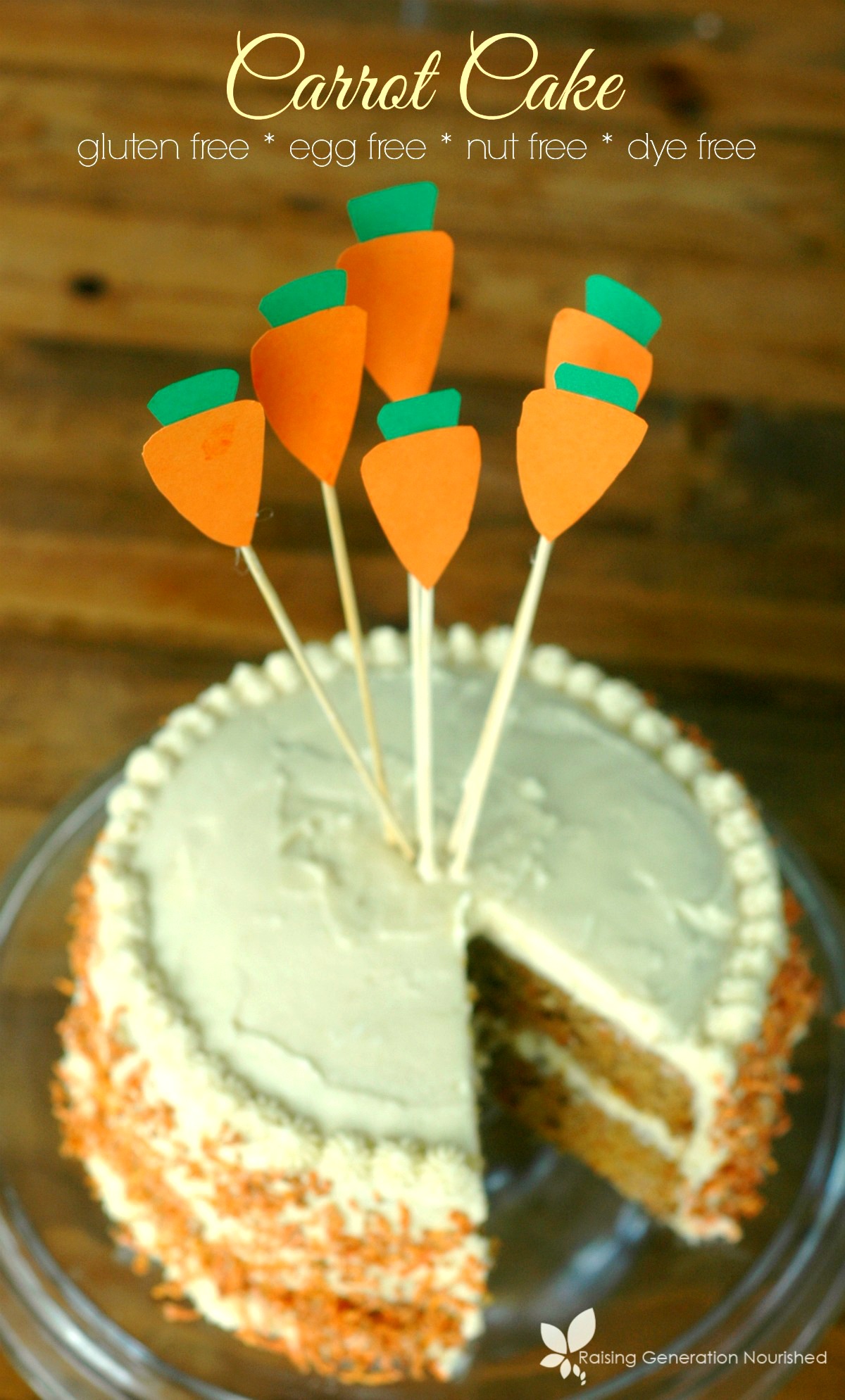 Carrot Cake :: Gluten, Egg, Nut, & Dye Free!