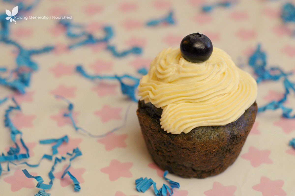 Blueberry Birthday Cupcakes! :: Gluten, Egg, & Nut Free w/ Dairy Free Options