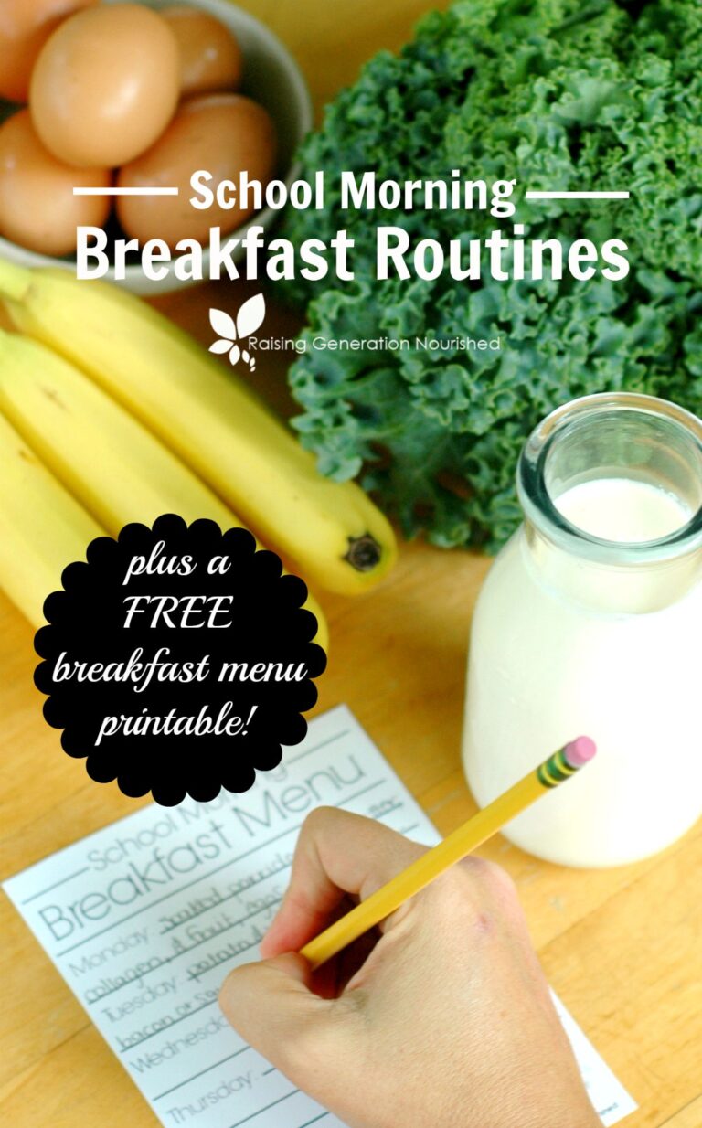 Our School Morning Breakfast Menu & A *FREE* Printable Menu For YOU ...