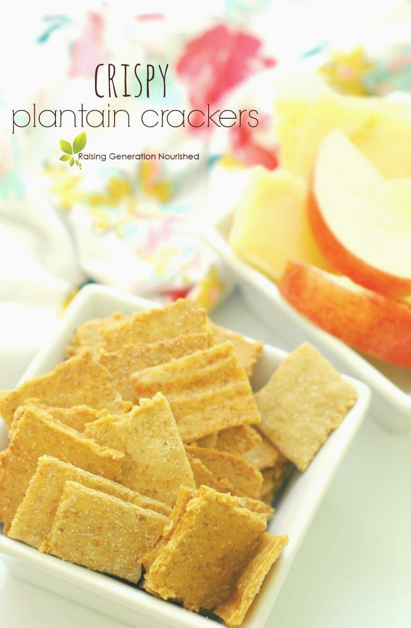 Crispy Plantain Crackers :: Great for toddlers, kids, and adults! Gluten, Egg, Nut, & Dairy Free!