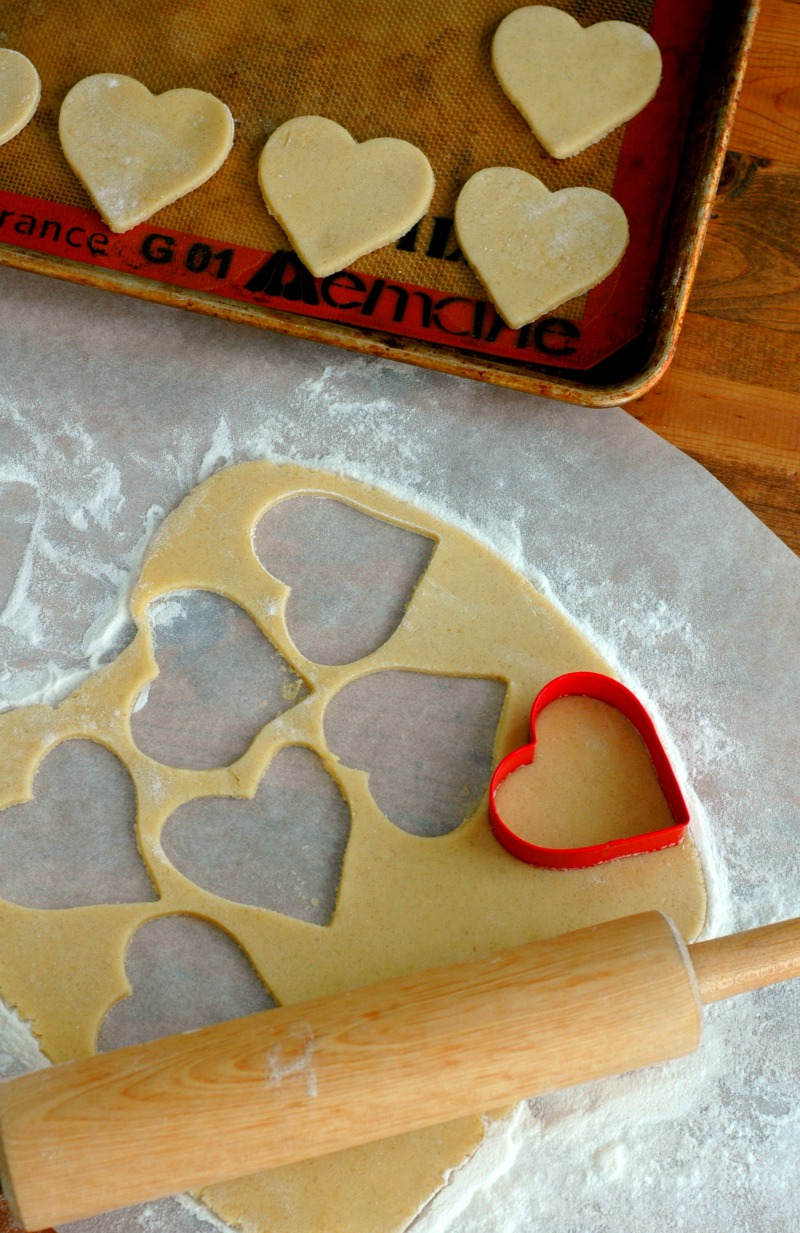 Gluten Free Valentine's Day Sugar Cookies With Naturally Dyed Frosting