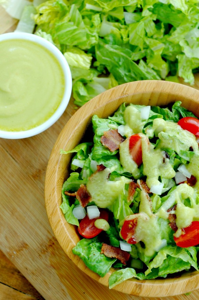 Paleo Avocado & Bacon Salad Dressing