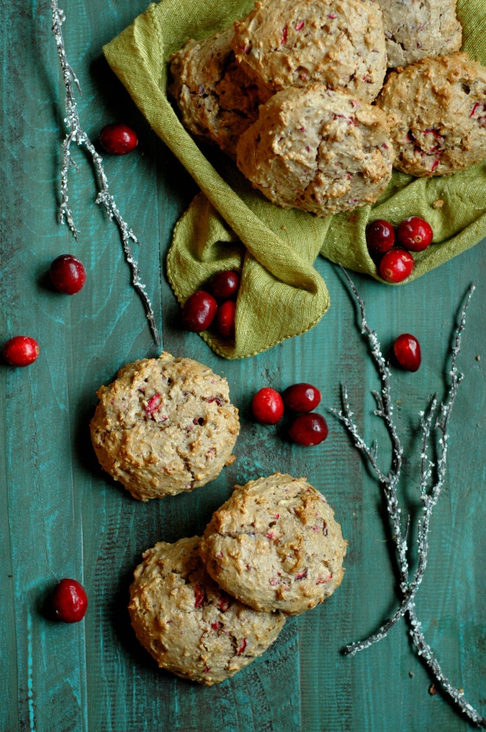 Blender Batter Fresh Cranberry Breakfast Cookies :: Gluten Free, Refined Sugar Free, Paleo Friendly