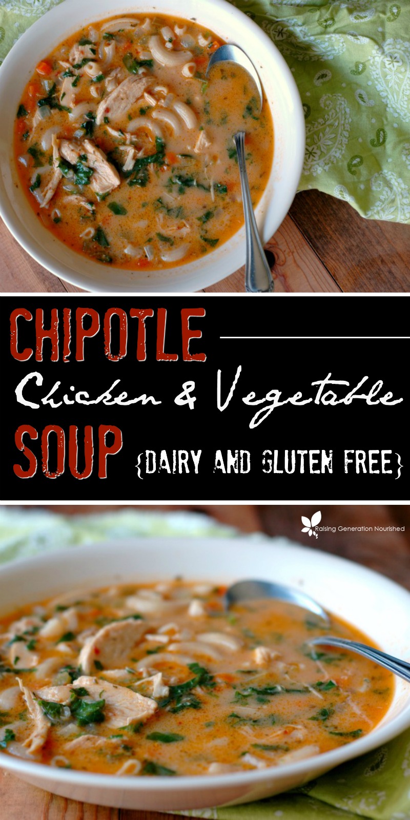 Instant Pot Chipotle Chicken and Vegetable Soup :: Dairy Free and Gluten Free :: Stovetop Directions Included Too!