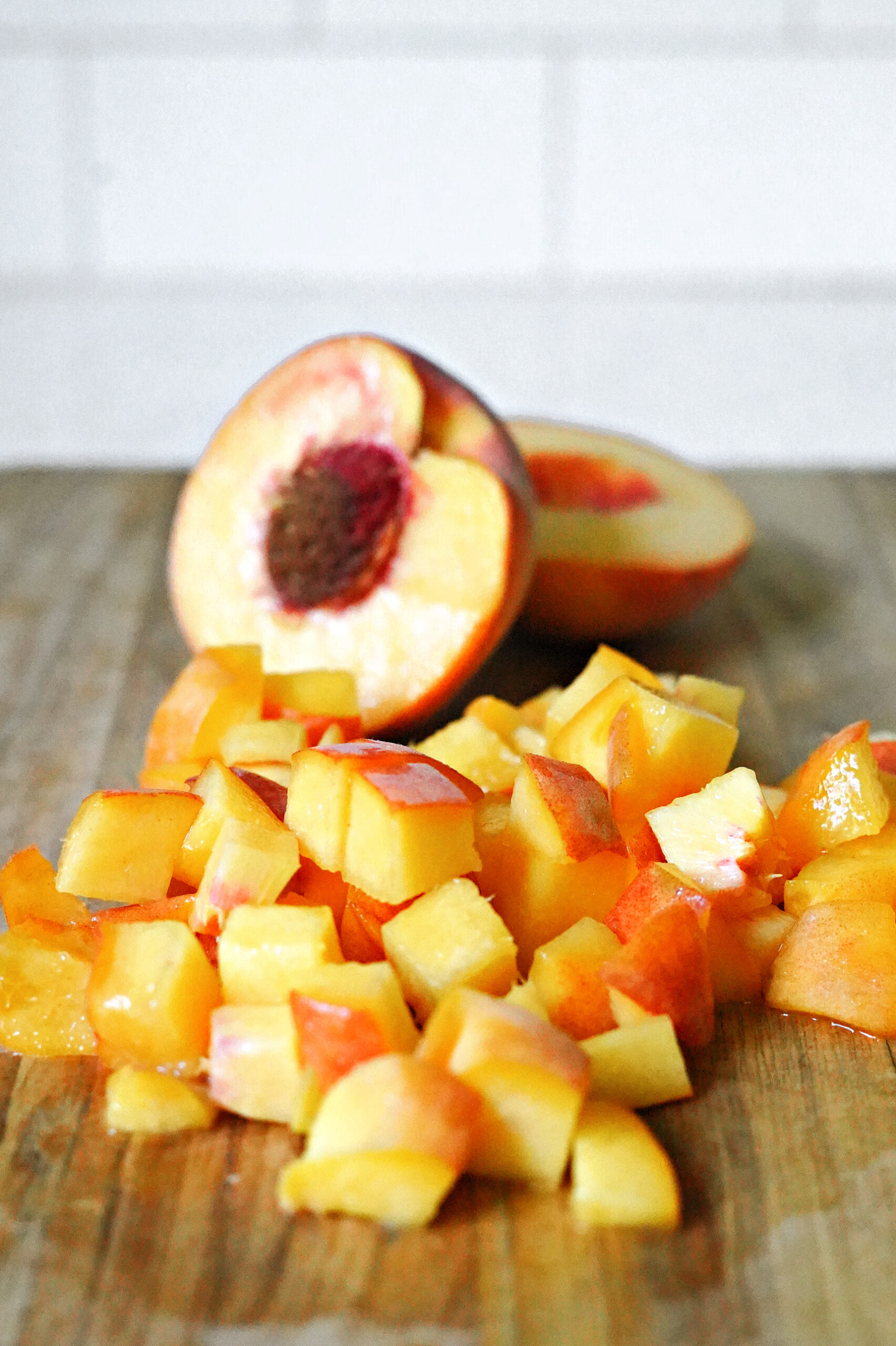 Peaches and Cream Oatmeal Muffins