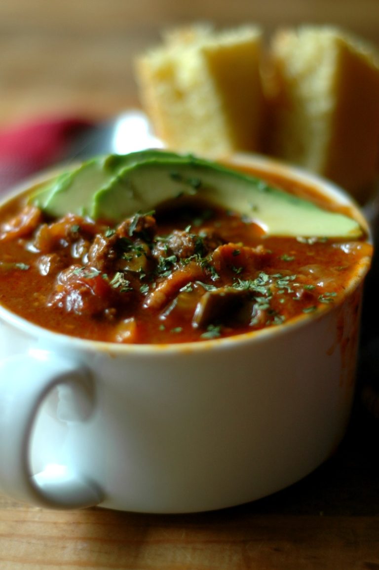 Instant Pot Chipotle Chili Stove Top & Slow Cooker Directions Included! Bean free & Paleo