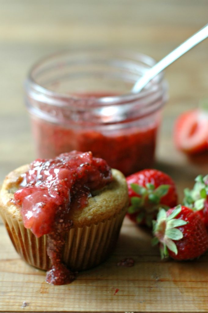 Paleo Strawberry Chia Jam Muffins :: Grain & Dairy Free :: Works With ANY Flavor Chia Jam!