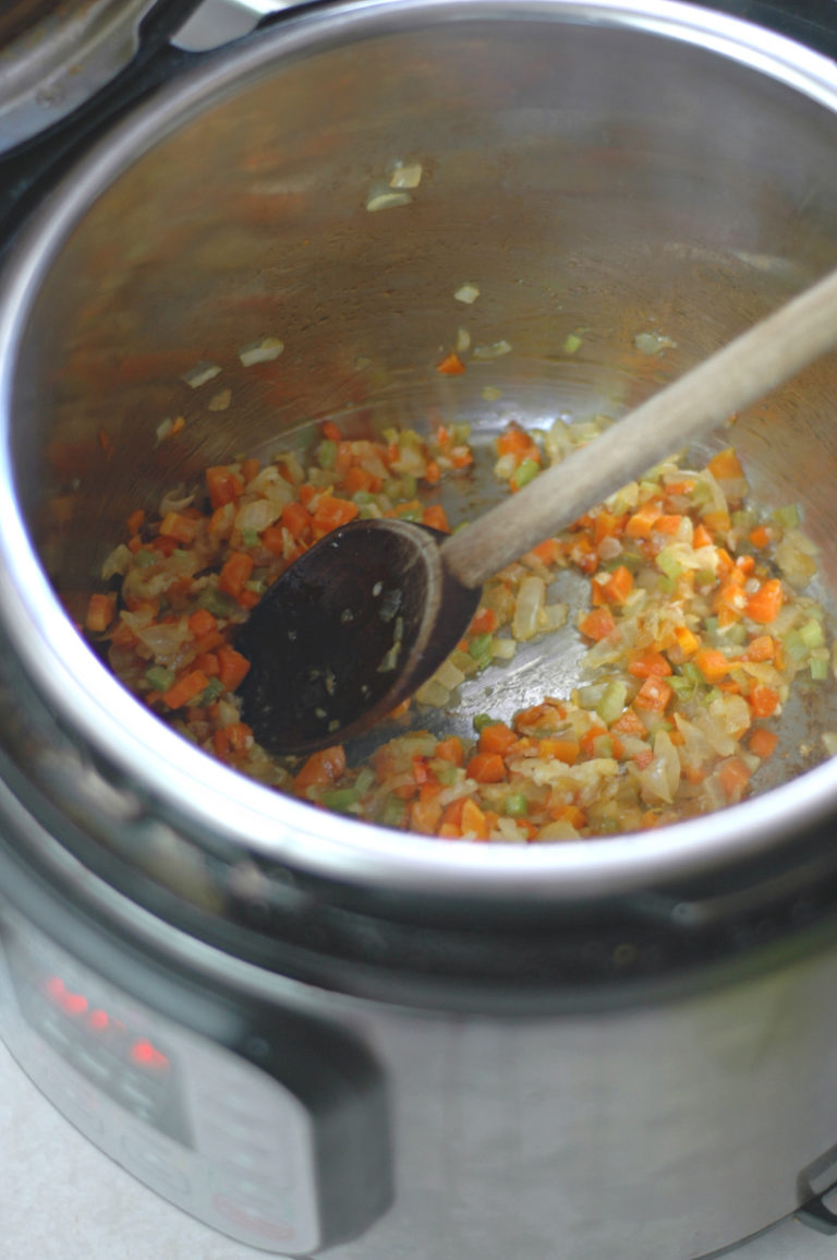 Spring Instant Pot White Bean Soup Stovetop Directions Included