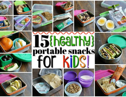 15 Portable Healthy Snacks For Kids :: FREE Snack Chart PDF Included!
