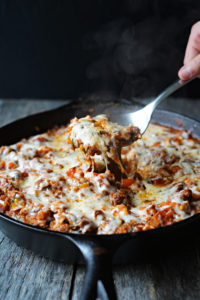 Skillet Stuffed Peppers :: An Easy, Healthy One Pan Dinner!