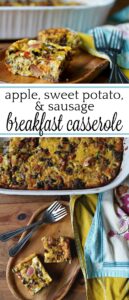 Apple, Sweet Potato, and Sausage Breakfast Casserole
