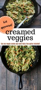 How To Make Kid Approved Creamed Vegetables With Any Veggie!