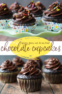 Gluten Free Chocolate Cupcakes For Birthday, Valentine's Day, or any Occasion! :: Gluten Free, Dairy Free, Nut Free!