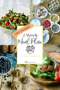 Nourishing 2 Week Meal Plan {Summer Inspired Part 1}