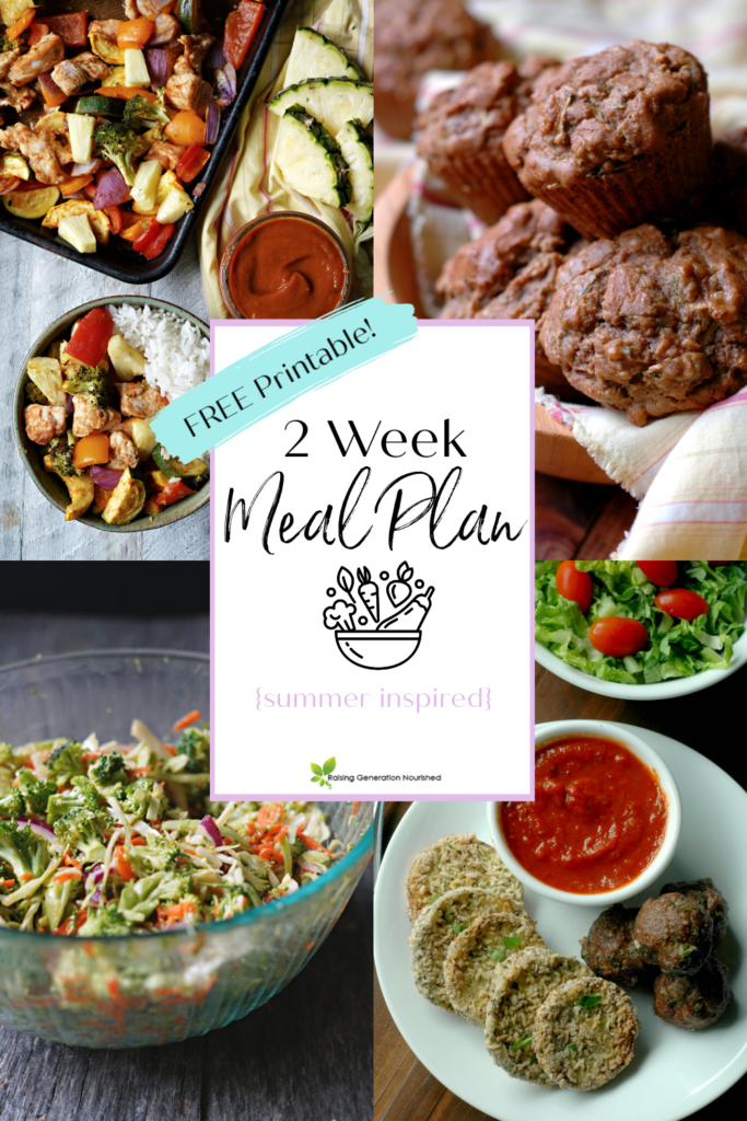 Nourishing 2 Week Meal Plan {Summer Inspired Part 2}