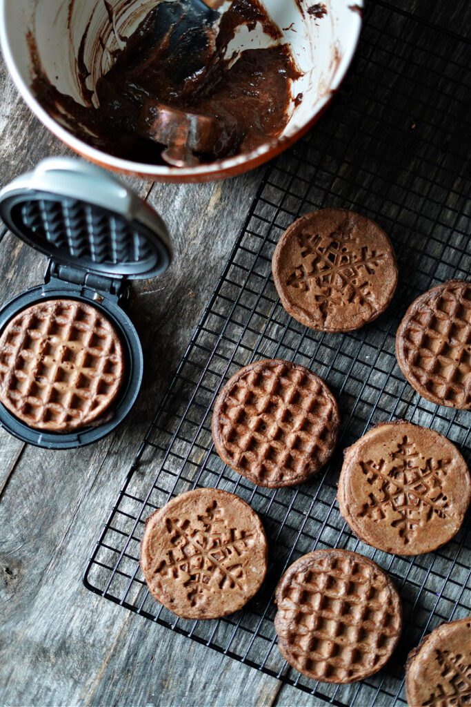Hot Cocoa Waffles :: Gluten Free and Dairy Free!