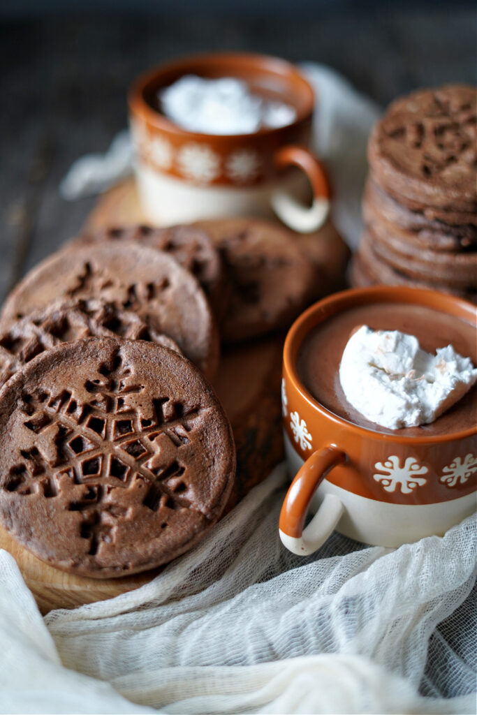 Hot Cocoa Waffles :: Gluten Free and Dairy Free!