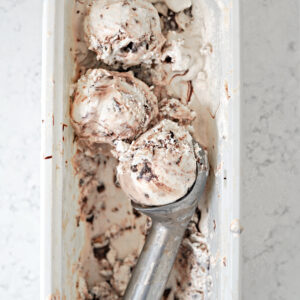 Homemade Dairy Free Mackinac Island Fudge Ice Cream