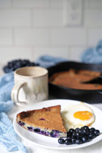 Healthy Blueberry Skillet Pancake