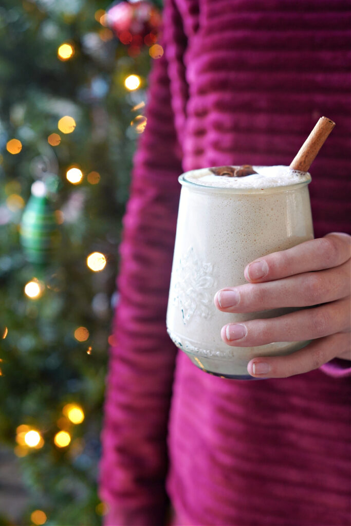 Simple & Quick Eggnog :: Dairy Free Option & Date Sweetened or with Natural Sweeteners!