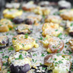 Easy Sheet Pan Parmesan Smashed Potatoes