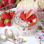 Protein Packed Strawberries & Cream Overnight Oats