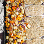 Sheet Pan Gnocchi and Honey Mustard Crusted Chicken