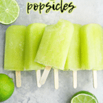 The *BEST* Real Food Lime Green Popsicles!