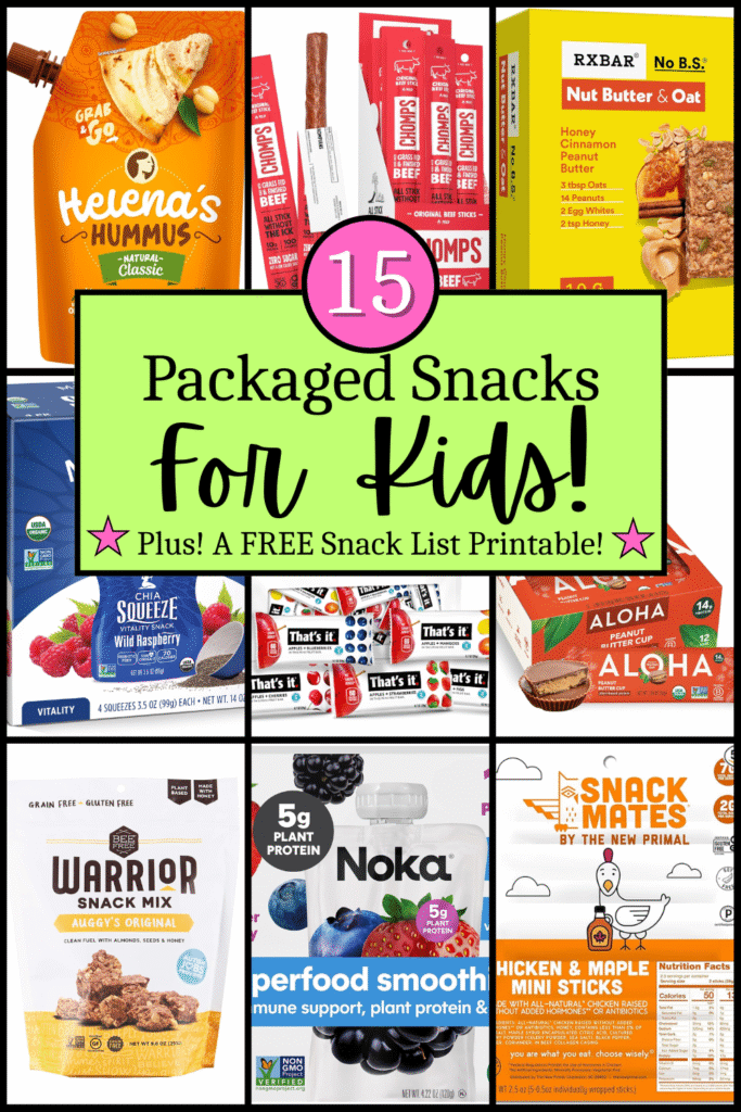 15 Packaged Snacks for Busy Kids! :: And a FREE Snack Pantry Printable!