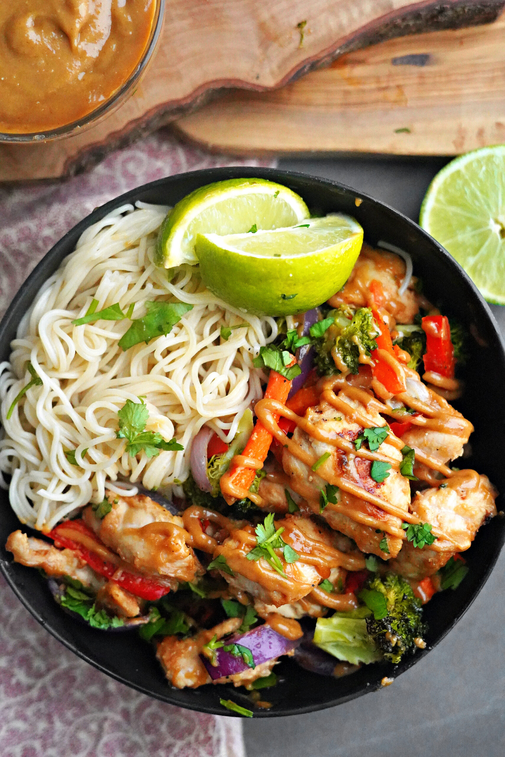 Quick & Easy Sheet Pan Thai Peanut Chicken Dinner