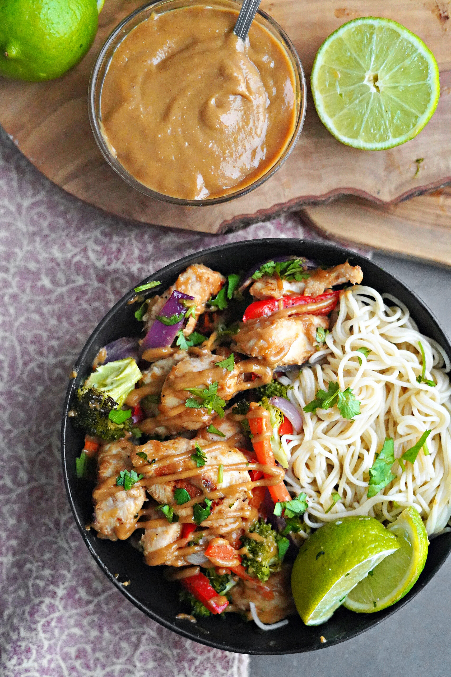 Quick & Easy Sheet Pan Thai Peanut Chicken Dinner