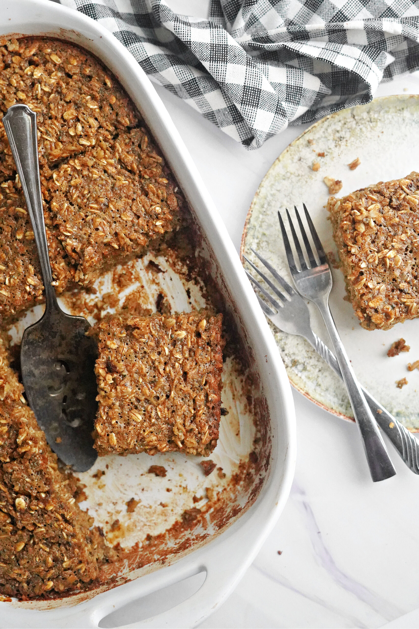 Nutrient Loaded Real Food Brown Sugar Cinnamon Baked Oatmeal