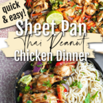 Quick & Easy Sheet Pan Thai Peanut Chicken Dinner