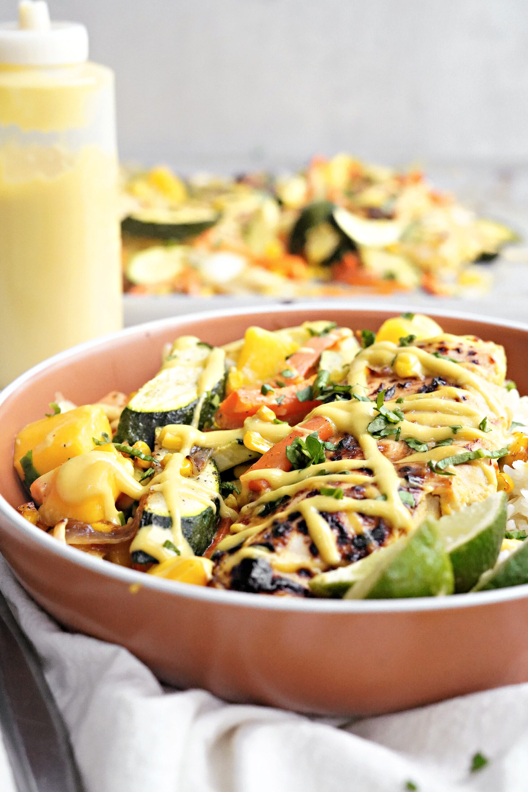 30 Minute Sheet Pan Mango Chicken