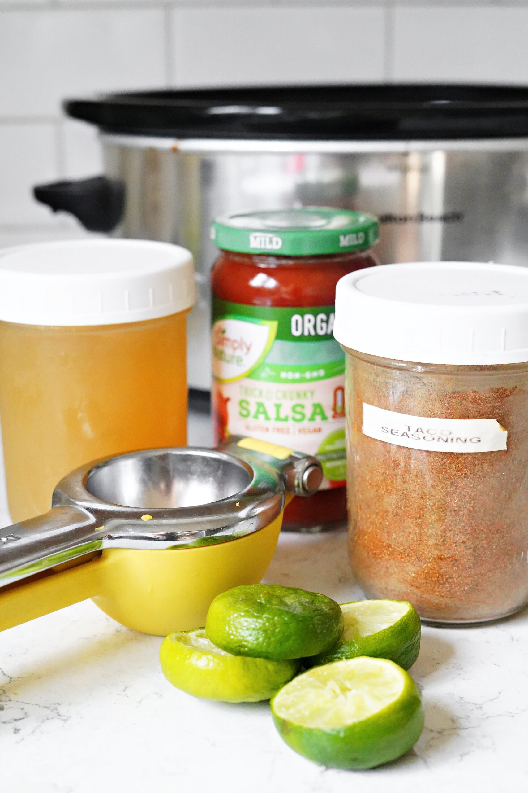 Fiber & Protein Packed Slow Cooker Chicken Tacos