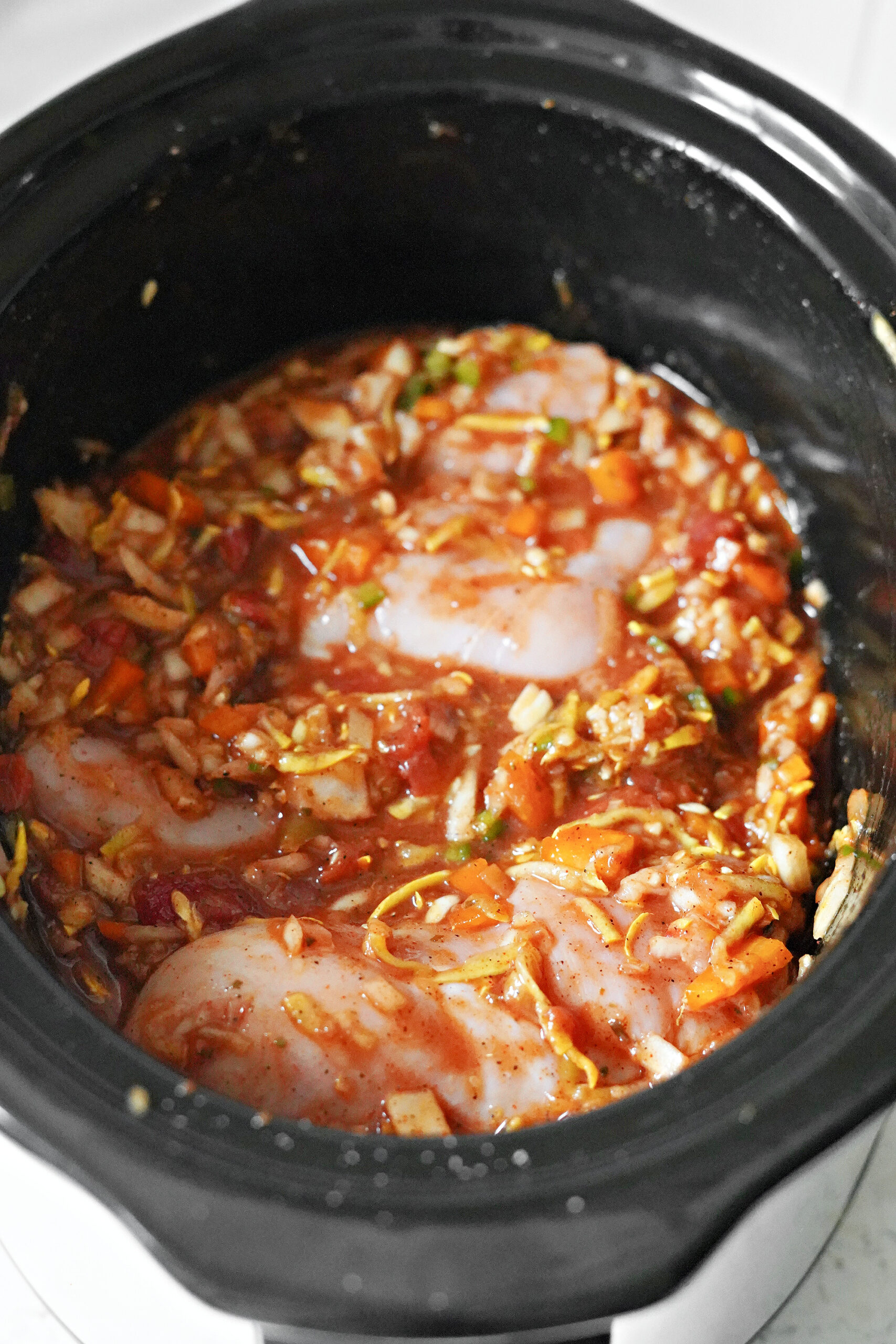 Fiber & Protein Packed Slow Cooker Chicken Tacos