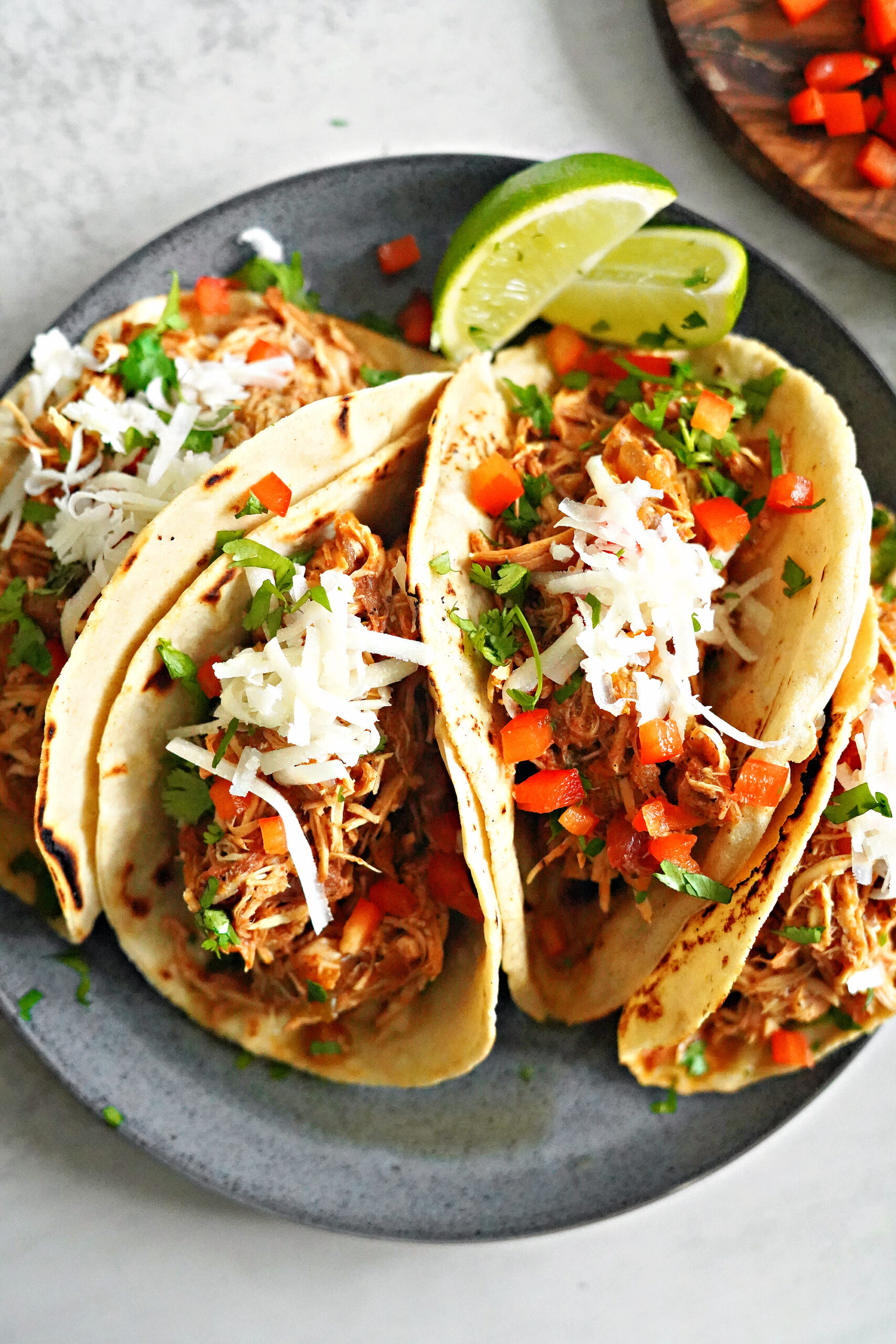 Fiber & Protein Packed Slow Cooker Chicken Tacos
