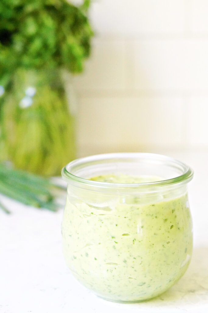 5 Minute Kid Friendly Green Goddess Dressing & Dinner Bowl Sauce