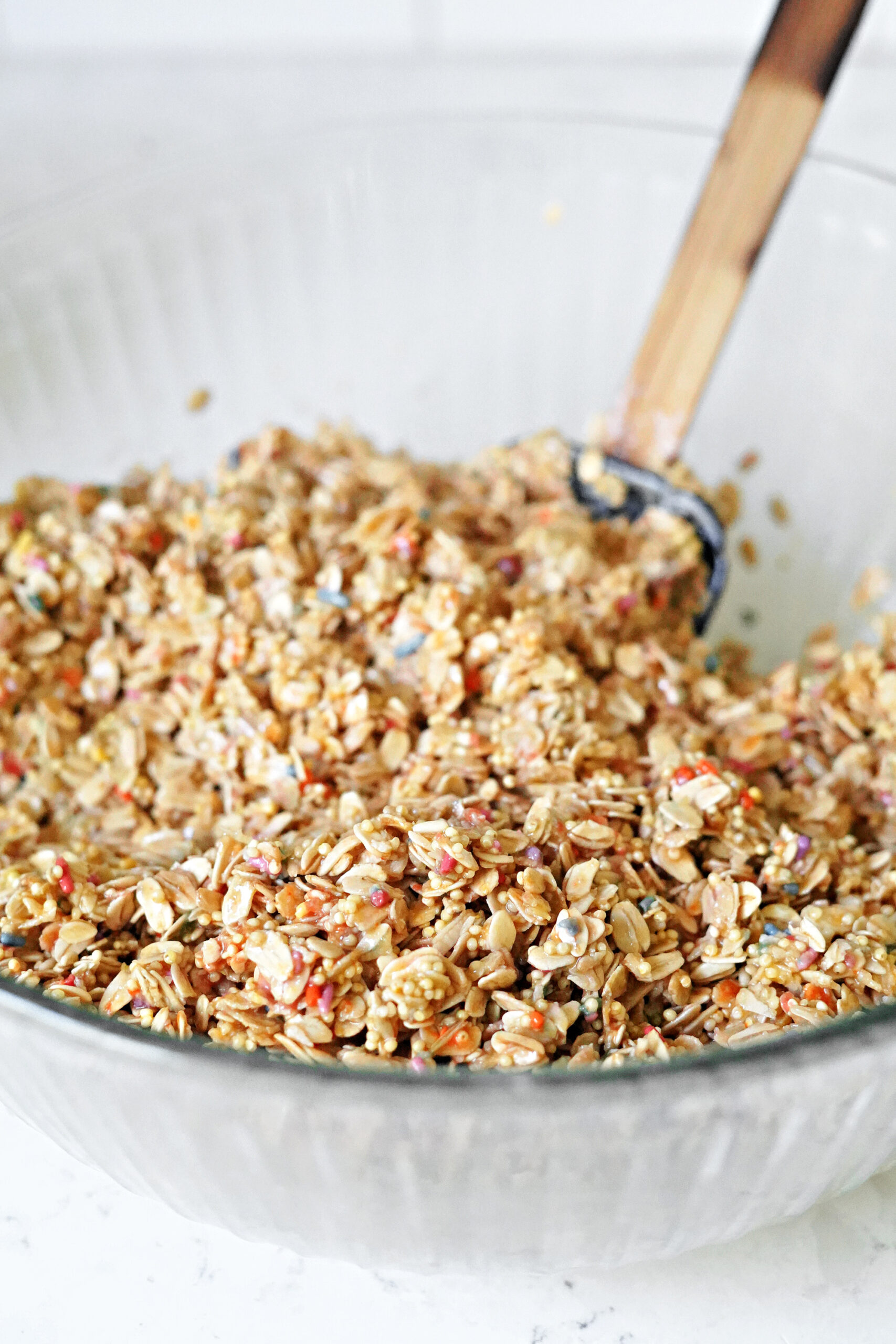 Real Food Cake Batter Granola Bars!
