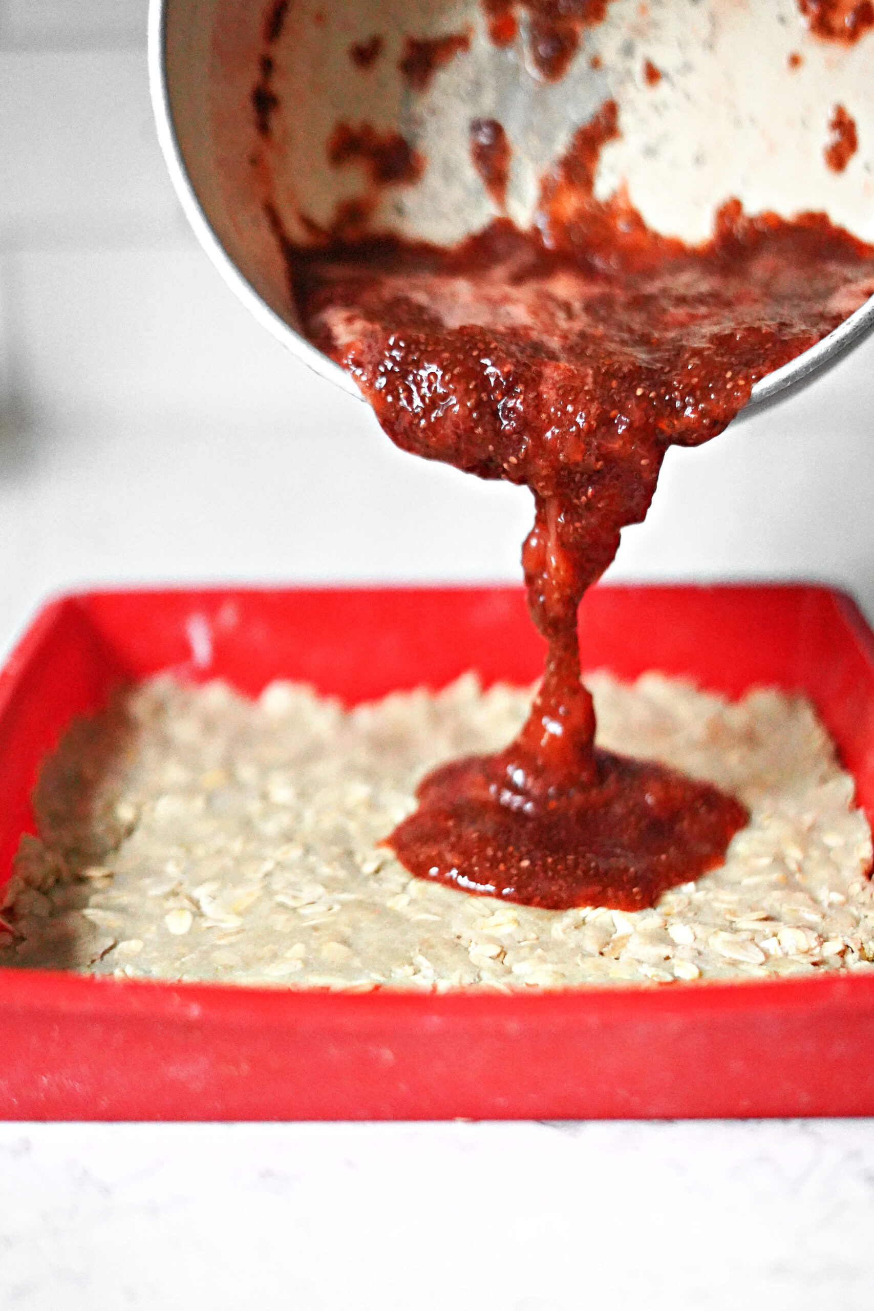 Chia Jam Strawberry Bars