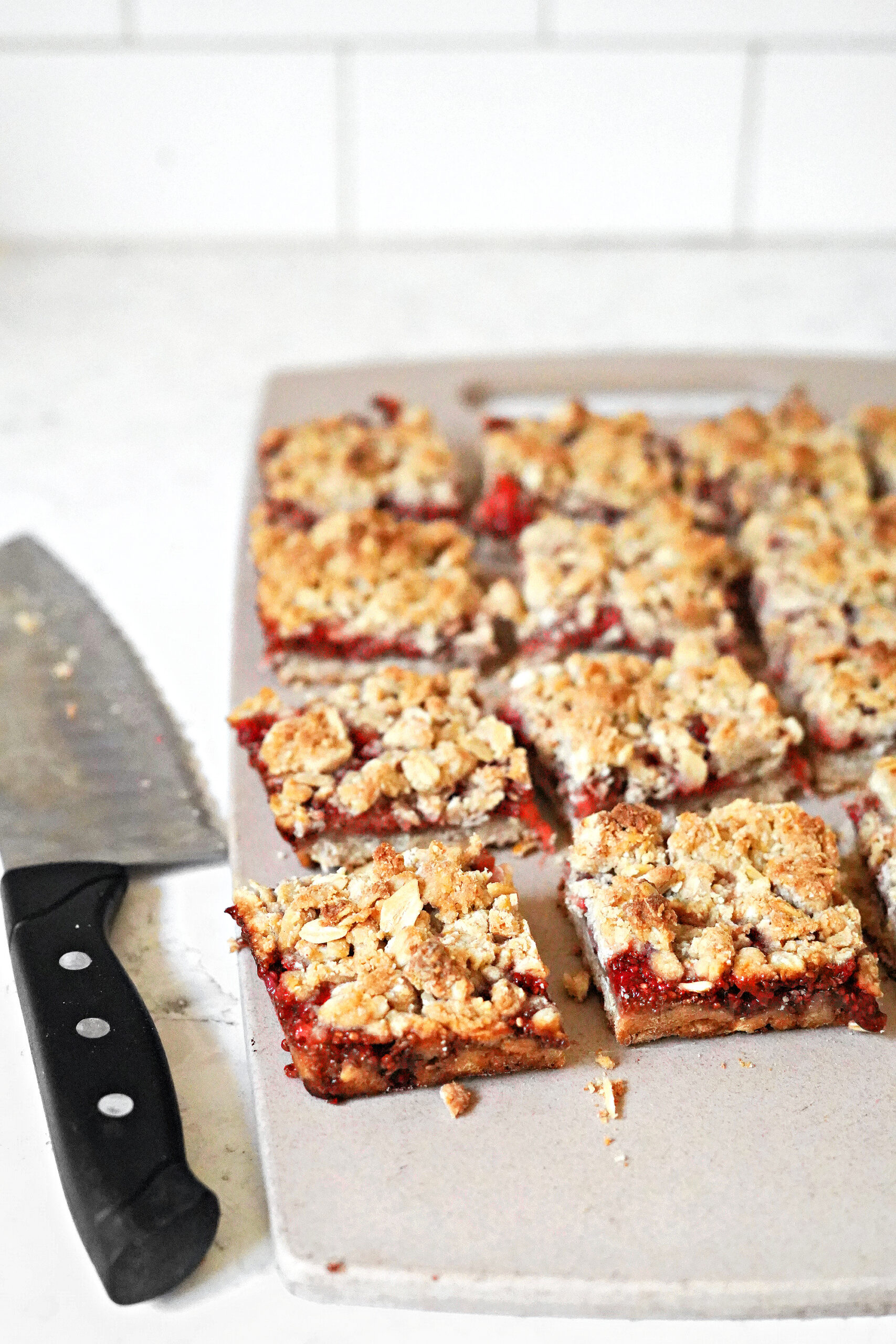 Chia Jam Strawberry Bars