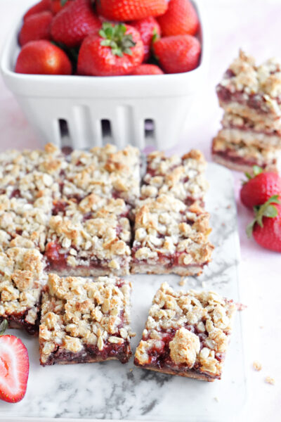 Chia Jam Strawberry Bars