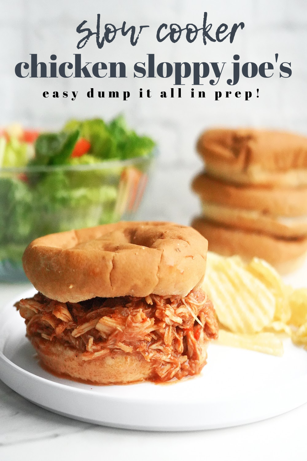 Slow Cooker Chicken Sloppy Joes