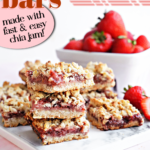 Chia Jam Strawberry Bars