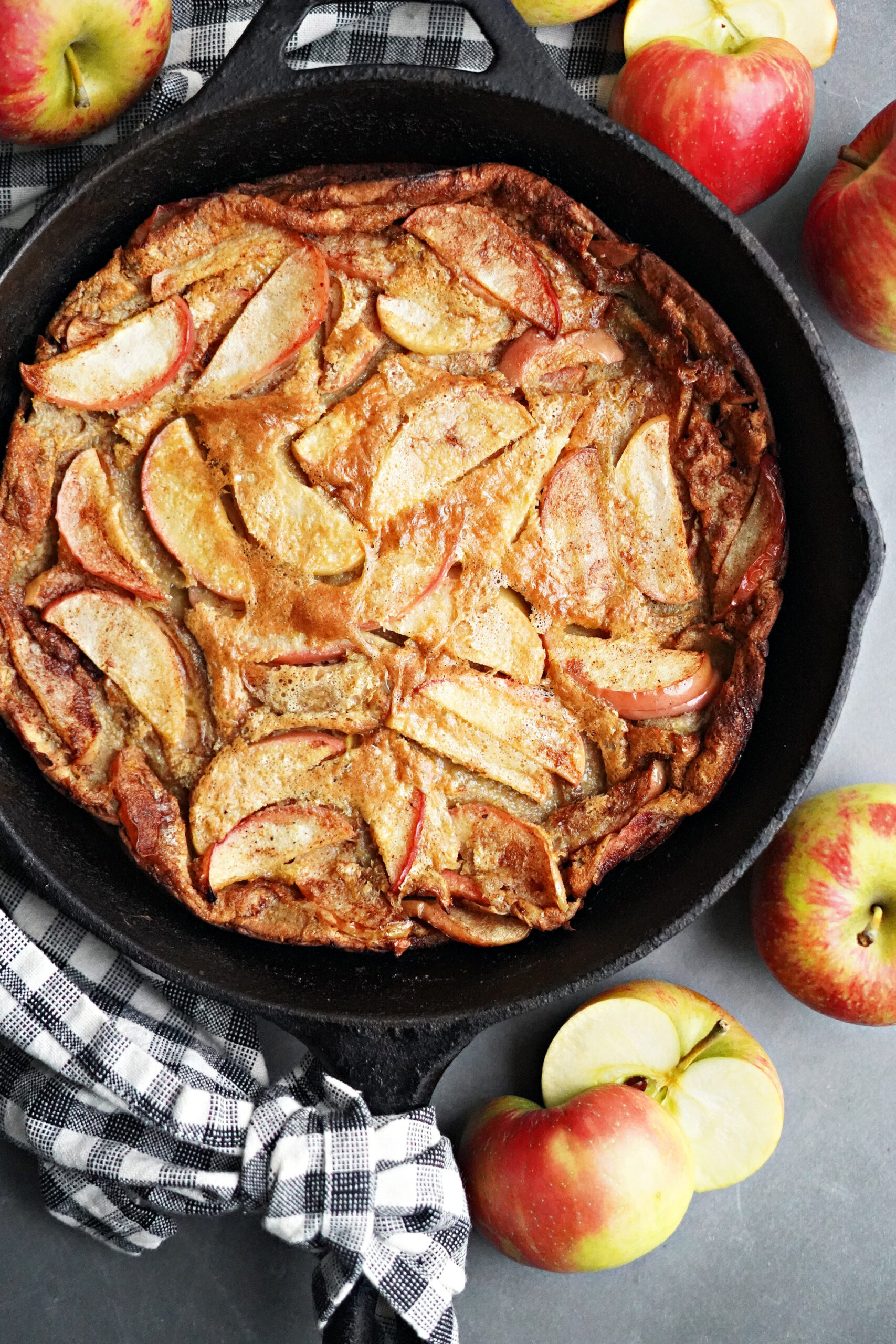 Blender Batter Apple Skillet Pancake