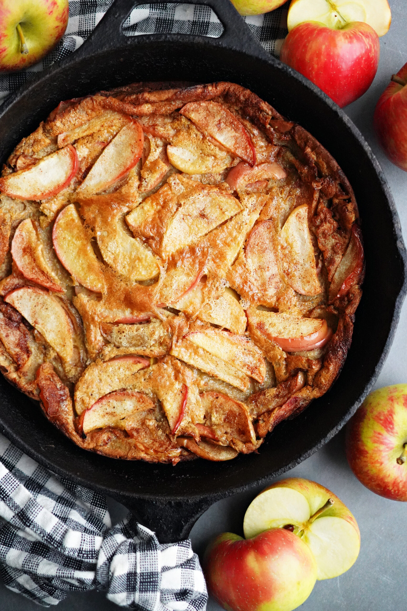 Blender Batter Apple Skillet Pancake
