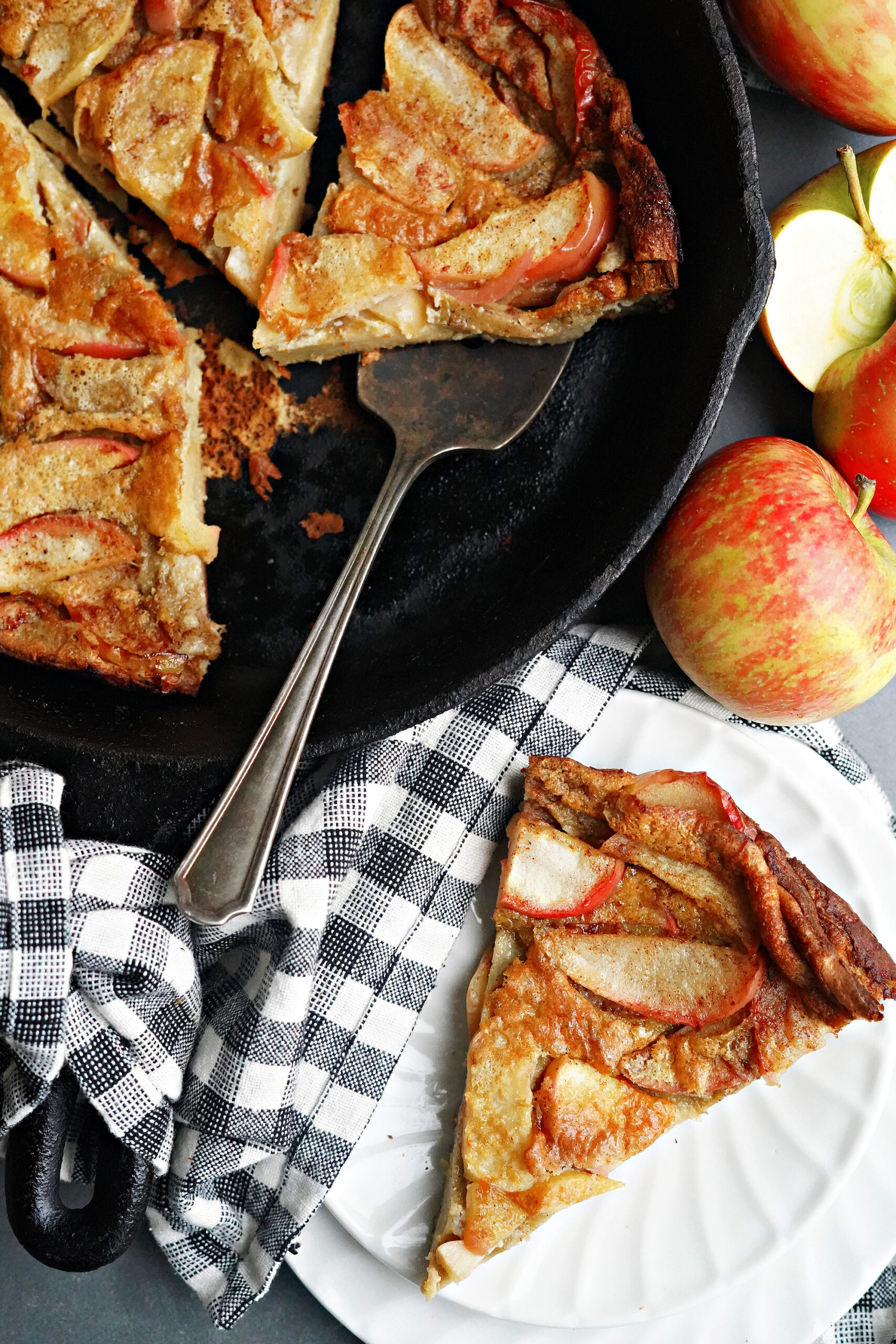Blender Batter Apple Skillet Pancake