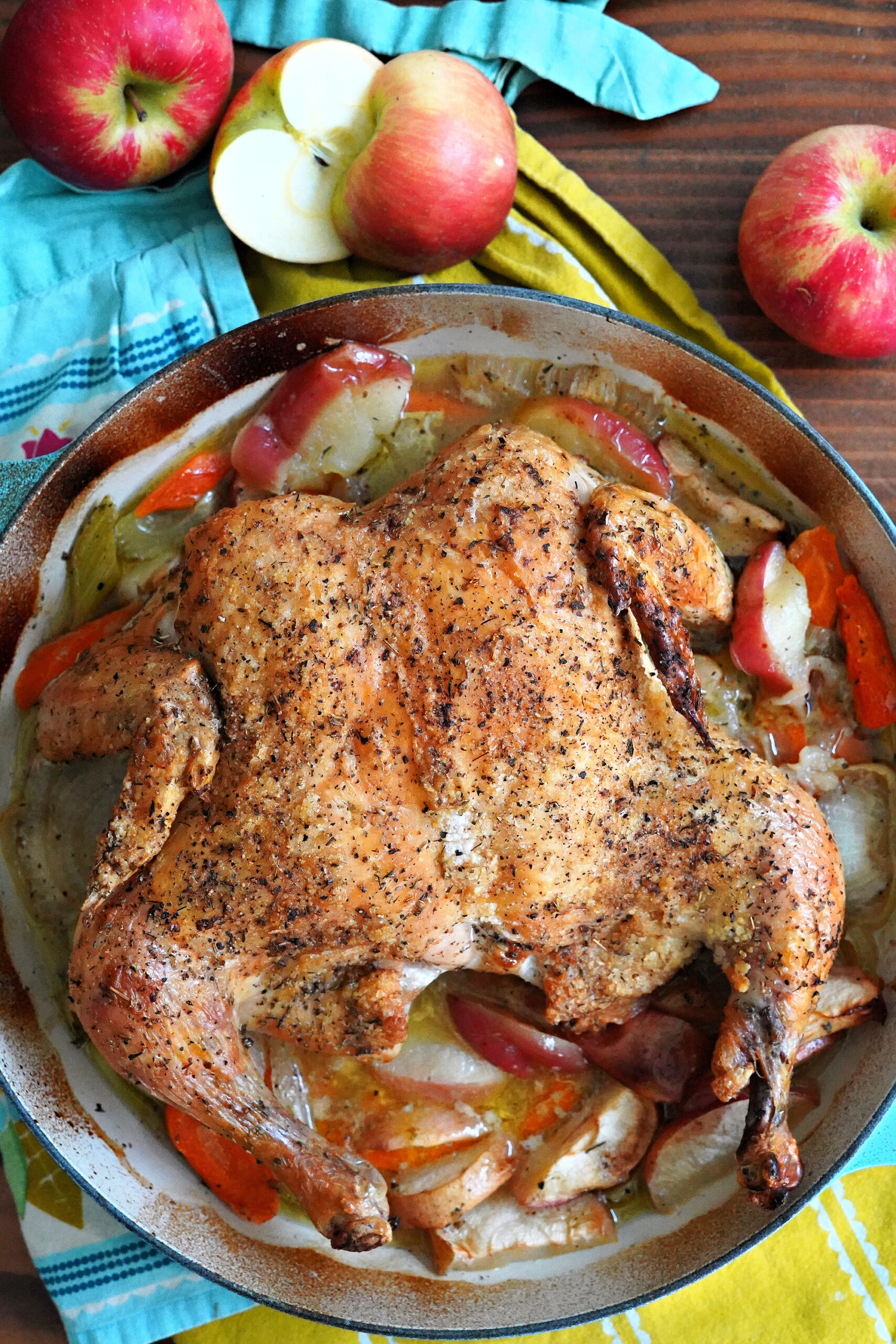 Fast & Cozy Apple Roasted Chicken