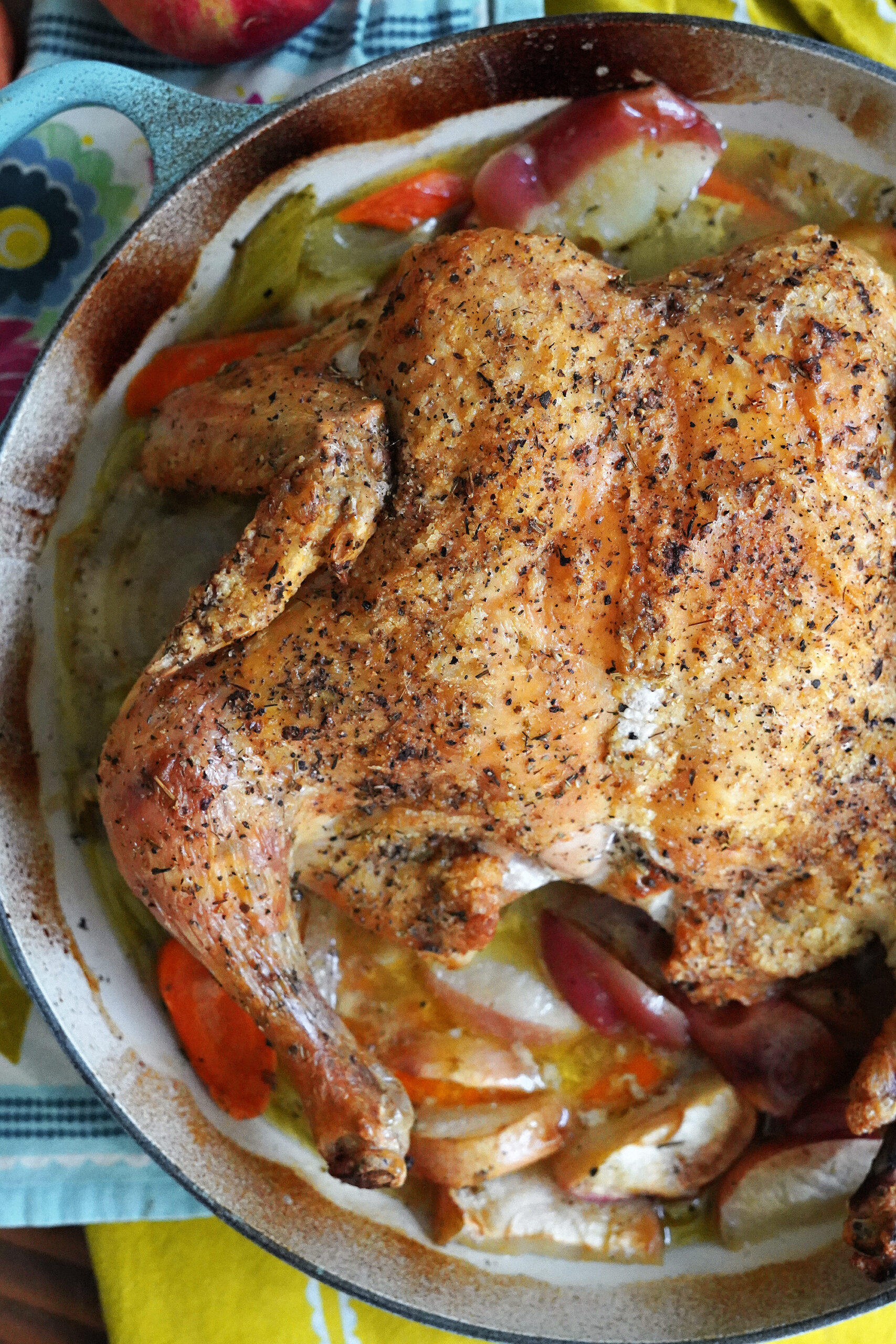 Fast & Cozy Apple Roasted Chicken